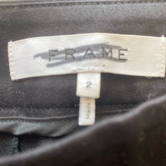 Frame Kick Flip Cropped Pants with Side Zip - Picture 2 of 3